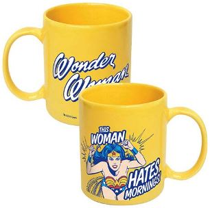 Wonder Woman Hates Mornings Mug